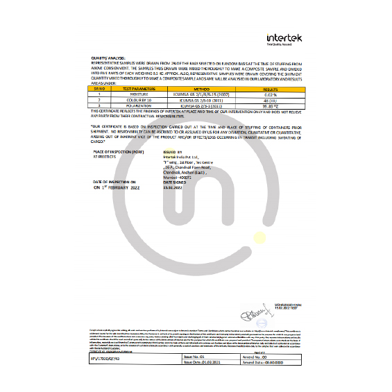 印度白糖檢測報告